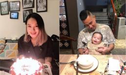 Đón tuổi 31 bên chồng và gia đình, hot girl Mi Vân khoe con gái bụ bẫm giống bố y đúc