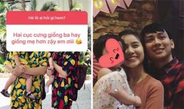 Đăng ảnh gia đình hạnh phúc khi diện đồ đôi, vợ Hoài Lâm còn hiếm hoi tiết lộ điều thú vị về hai con