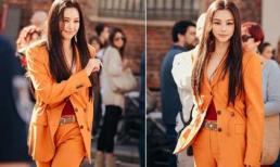 Hoa hậu Hàn Honey Lee U40 mặc cực sang chảnh, thần thái 'ngút ngàn' khi đi sự kiện quốc tế