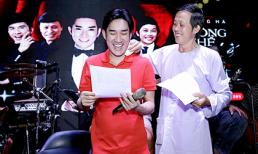 Danh hài Hoài Linh lau mồ hôi cho Quang Hà ngay trong buổi tập nhạc