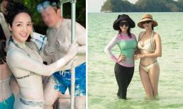 Hoa hậu Hà Kiều Anh diện bikini gợi cảm khi cùng gia đình và Giáng My đi du lịch Palau