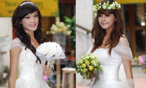  Andrea Aybar trổ tài vừa làm 'cô dâu' vừa làm MC