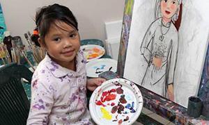 Thần đồng hội họa gốc Việt gây xôn xao Australia