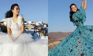 Chương Tử Di đẹp hút hồn dưới trời Hy Lạp 