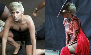 Lady Gaga môi xanh trong MV mới "Marry The Night" 