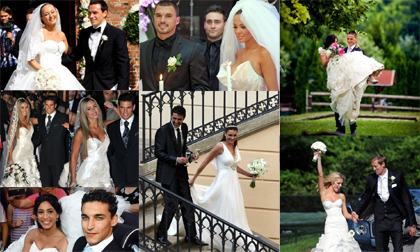 Những cô dâu đẹp xinh của làng bóng đá năm 2011!