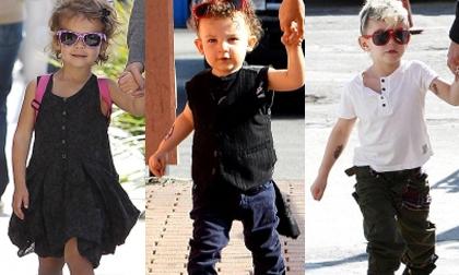 Sao nhí "làm điệu" với kính mắt