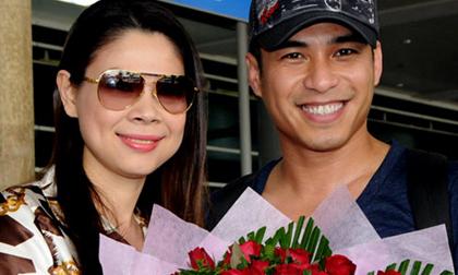 Thanh Thảo tự lái xe đón Andy Quách về Việt Nam