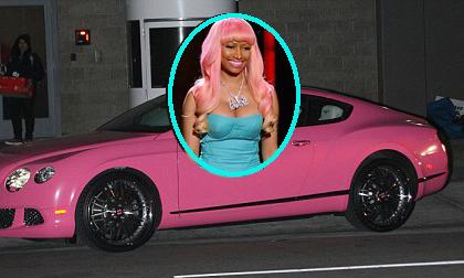 Cô nàng màu mè Nicki Minaj tậu Bentley màu hồng