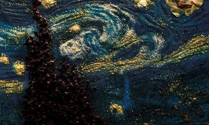 Tranh "vẽ" từ thức ăn