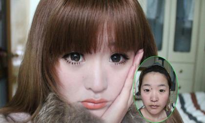 "Vịt hóa thiên nga" nhờ trang điểm 