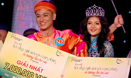 Nữ sinh Đại học Sài Gòn đăng quang 'Sinh viên vì cộng đồng'