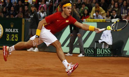 Nadal và chàng Ante trên sân đất nện