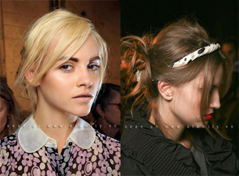 Tóc nửa đầu Messy – Xu hướng "hot" hè 2011  