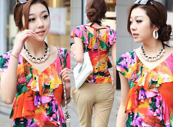 Áo chiffon điệu, dịu mát ngày hè