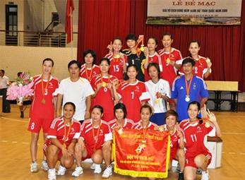 Nữ Việt Nam vô địch giải bóng ném bãi biển Thái Lan – châu Á 2011