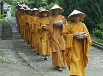 Người trẻ tập tu ở Thiền viện Trúc Lâm