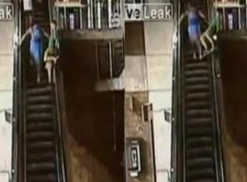 Nghịch ngợm rơi văng khỏi thang máy