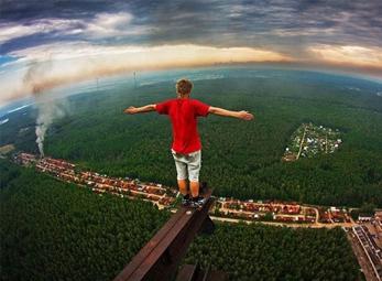 Những bức ảnh ấn tượng của chàng trai mê độ cao