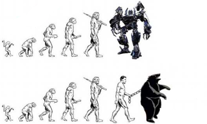 Biếm họa về sự tiến hóa của loài người 