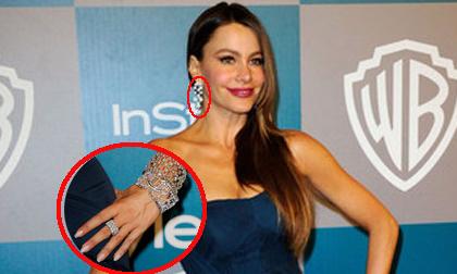Sofia Vergara "đeo 100 tỷ" đi dự Quả Cầu Vàng