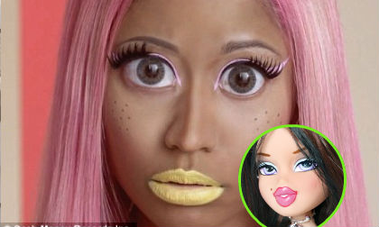 Nicki Minaj khiến trẻ em khóc thét với tạo hình búp bê Bratz?