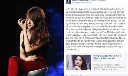 Hương Giang Idol bức xúc vì bài báo sai sự thật
