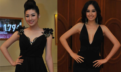 Tú Anh - Phương Thúy "đụng đầm đen" trong đêm tiệc Hennessy