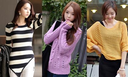 Áo len đẹp cho bạn gái "mời gọi" thu đến