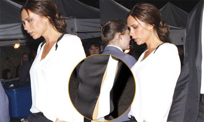 Victoria Beckham sành điệu với quần áo "vá"