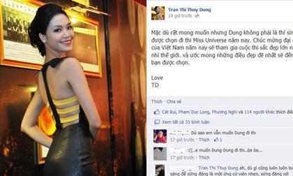 Thùy Dung lên tiếng sau khi vụt mất cơ hội thi Miss Universe