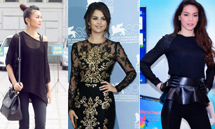 Mẹo phối đồ đen "chuẩn" như sao