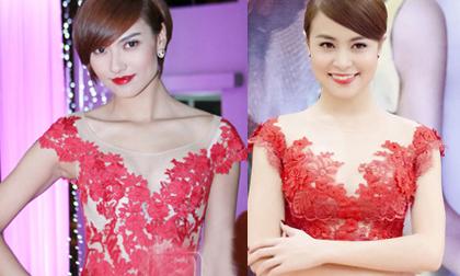 Hồng Quế 'mặc lại' váy của Hoàng Thùy Linh