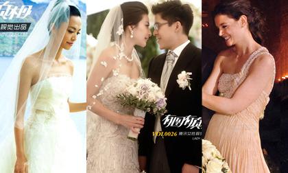 10 bộ váy cưới đẹp nhất của sao Âu - Á