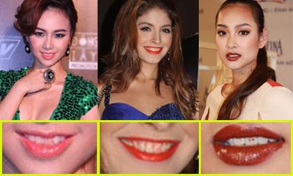 Sao 'ngượng chín mặt' vì tô son cho cả răng