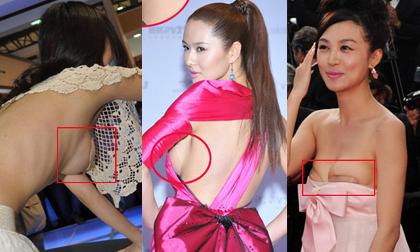 Mỹ nhân Hoa ngữ "thi nhau khoe" miếng dán ngực