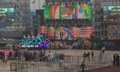 Toàn cảnh sân khấu Đại nhạc hội K-Pop 2012 trước giờ G