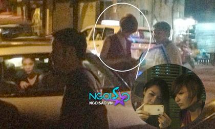 Hồng Quế tự lái xe hơi chở đàn chị Quế Vân đi uống sinh tố