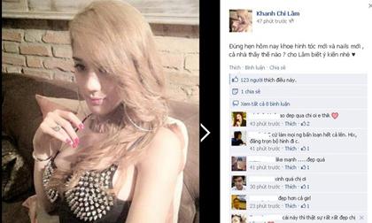 Cận cảnh vòng 1 trắng ngần, bốc lửa của Lâm Chí Khanh