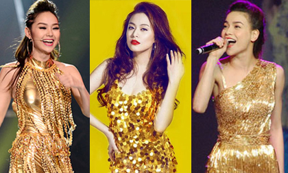 Khi mỹ nhân Việt 'phải lòng' thời trang 'dát vàng'