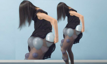 Sốc với trò chơi "bóng mọc trên người"