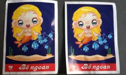 Quảng cáo cả trên phiếu bé ngoan