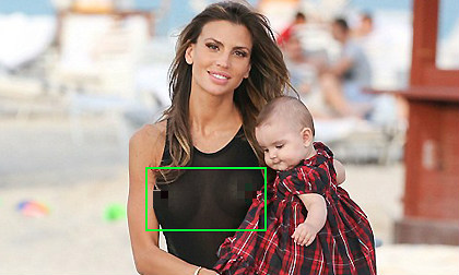 Người mẫu Paraguay lộ nguyên vòng một căng tròn như bánh bao