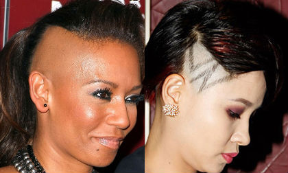 Sao Ta sao Tây "quái tính" với mốt tóc cạo mai