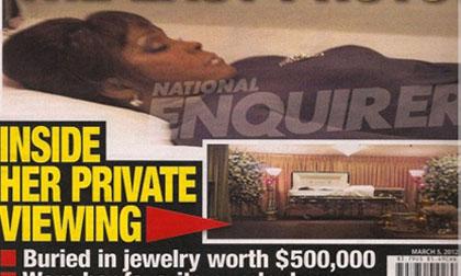 Lộ ảnh Whitney Houston trong quan tài