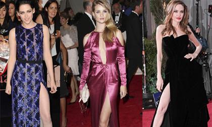 Sao "nghiện" váy xẻ khoe chân thon