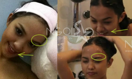 'Bằng chứng' clip tắm trần nghi là Hoàng Oanh Next Top mùa 1?