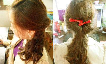 1 phút cho tóc lộn vòng duyên dáng