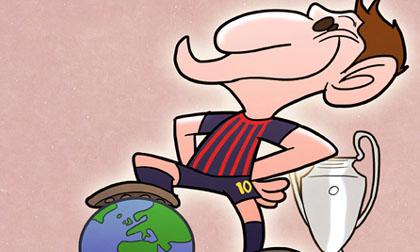 Chùm ảnh biếm họa: “Messi không phải là người...