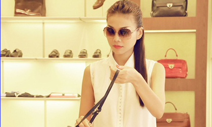 Thanh Hằng thảnh thơi đi shopping